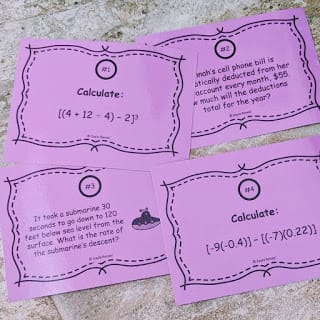 math-task-cards