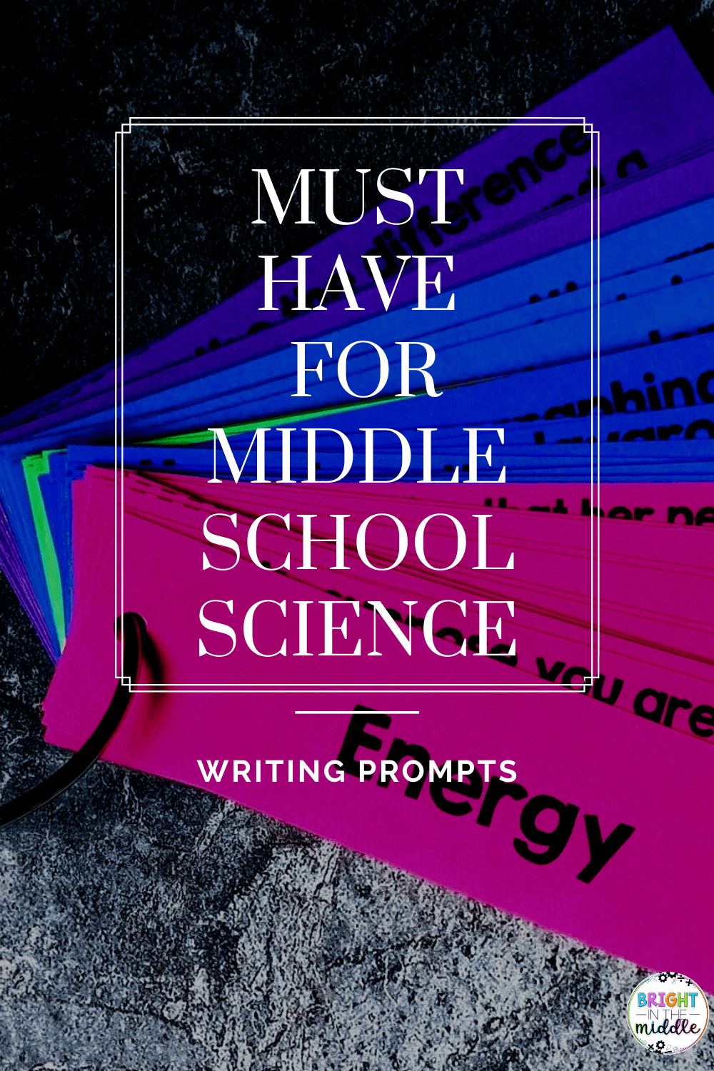 writing prompts science - middle school