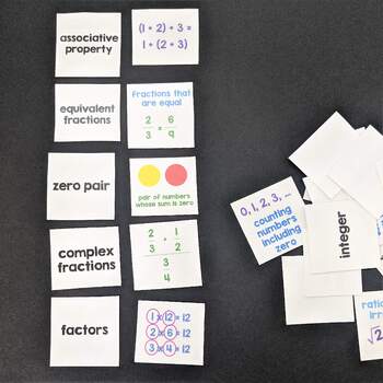 7th Grade Common Core Math Game - Memory/Matching - Number System - Image 2