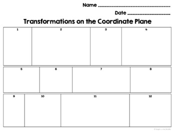 Transformations on the Coordinate Plane Task Cards: 8.G.3 - Image 4