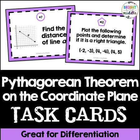 Pythagorean theorem on a coordinate plane