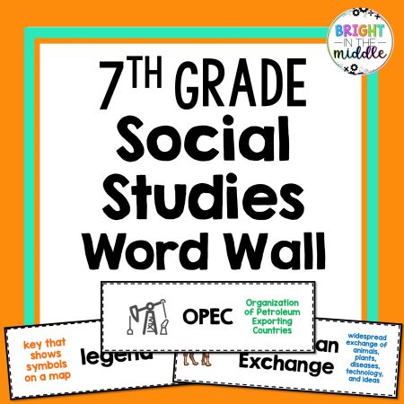 7th grade social studies word wall