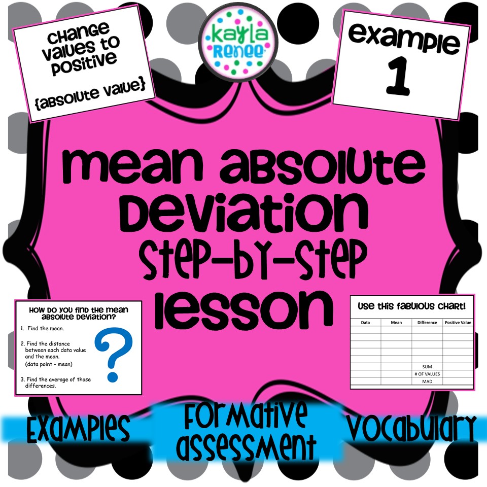 mean absolute deviation steps - lesson