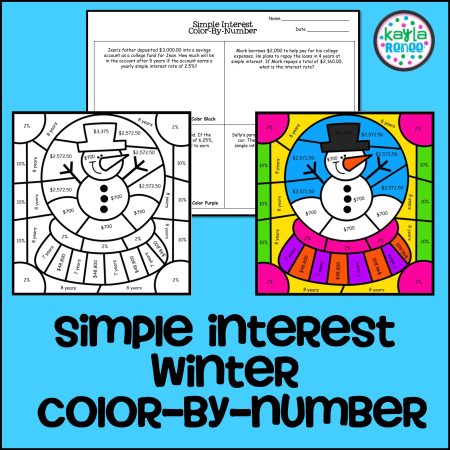 christmas math coloring