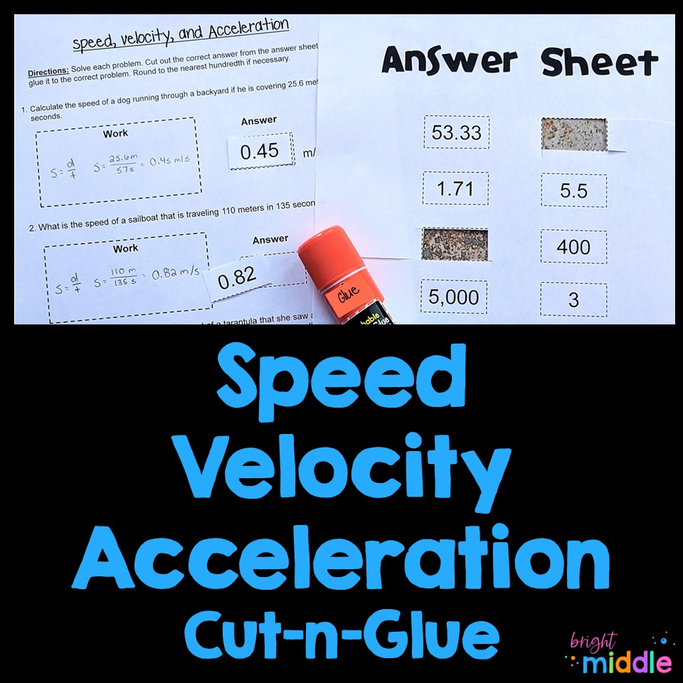 speed velocity acceleration activity