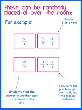 Adding and Subtracting Fractions Scavenger Hunt - Image 2