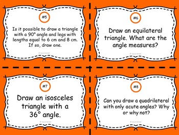 Drawing Geometric Figures Task Cards: 7.G.2 - Image 3