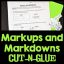 Markups and Markdowns Engaging Cut-and-Glue Worksheet: 7.RP.3 - Bright ...