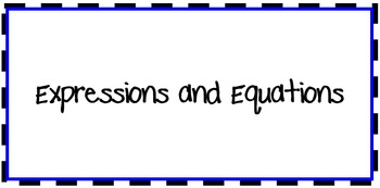 Middle School Math Vocabulary Word Wall Cards - 6, 7,8 IN BLUE: 450 Words!! - Image 3