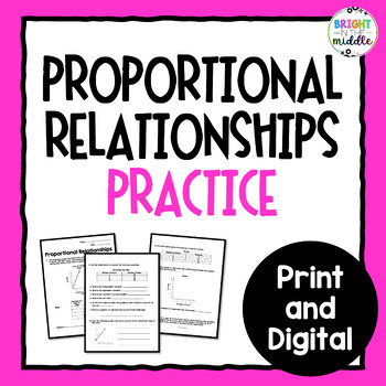 worksheet on proportional relationships