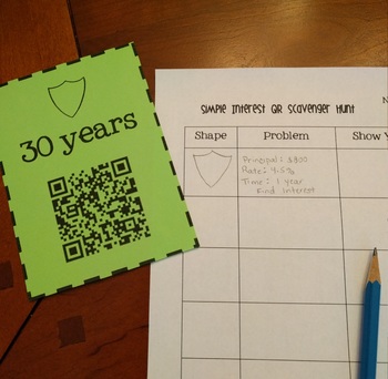 Simple Interest Activity QR Scavenger Hunt - Image 2