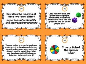 Theoretical and Experimental (Relative Frequency) Probability Task ...