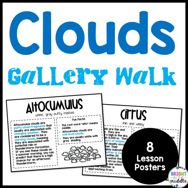 Types of Clouds Gallery Walk - Bright in the Middle