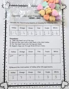 Valentine's Day Edition: Experimental and Theoretical Probability ...