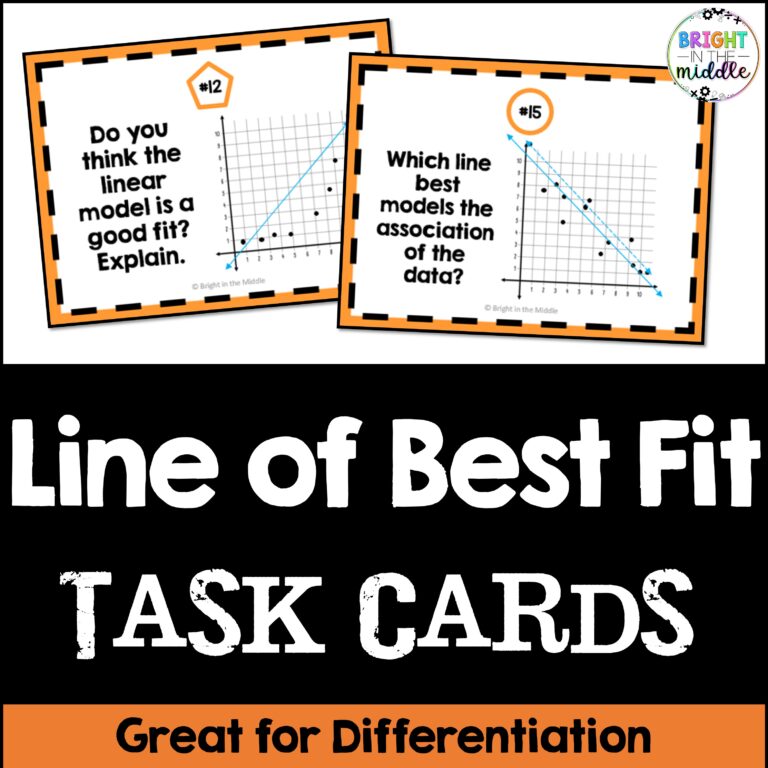 line of best fit scatter plot