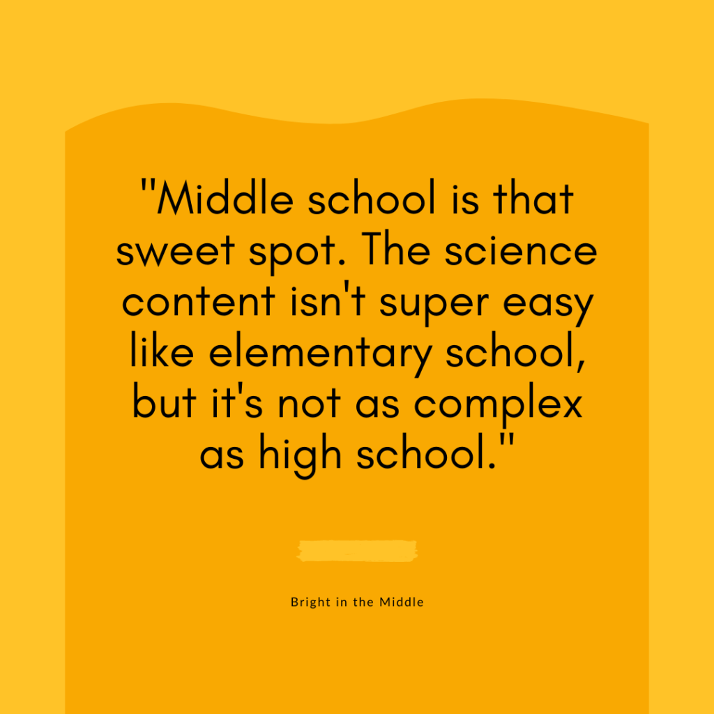 teaching science quotes about middle school