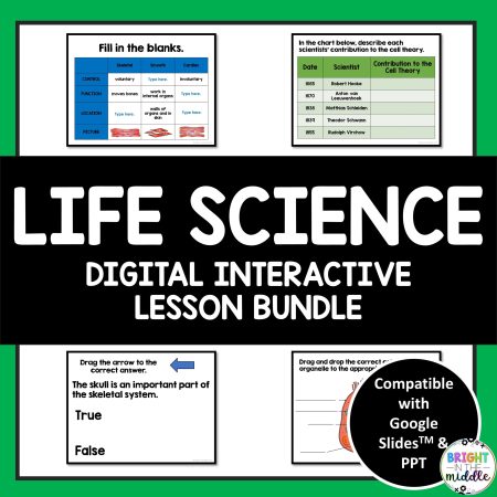 life science unit for middle school