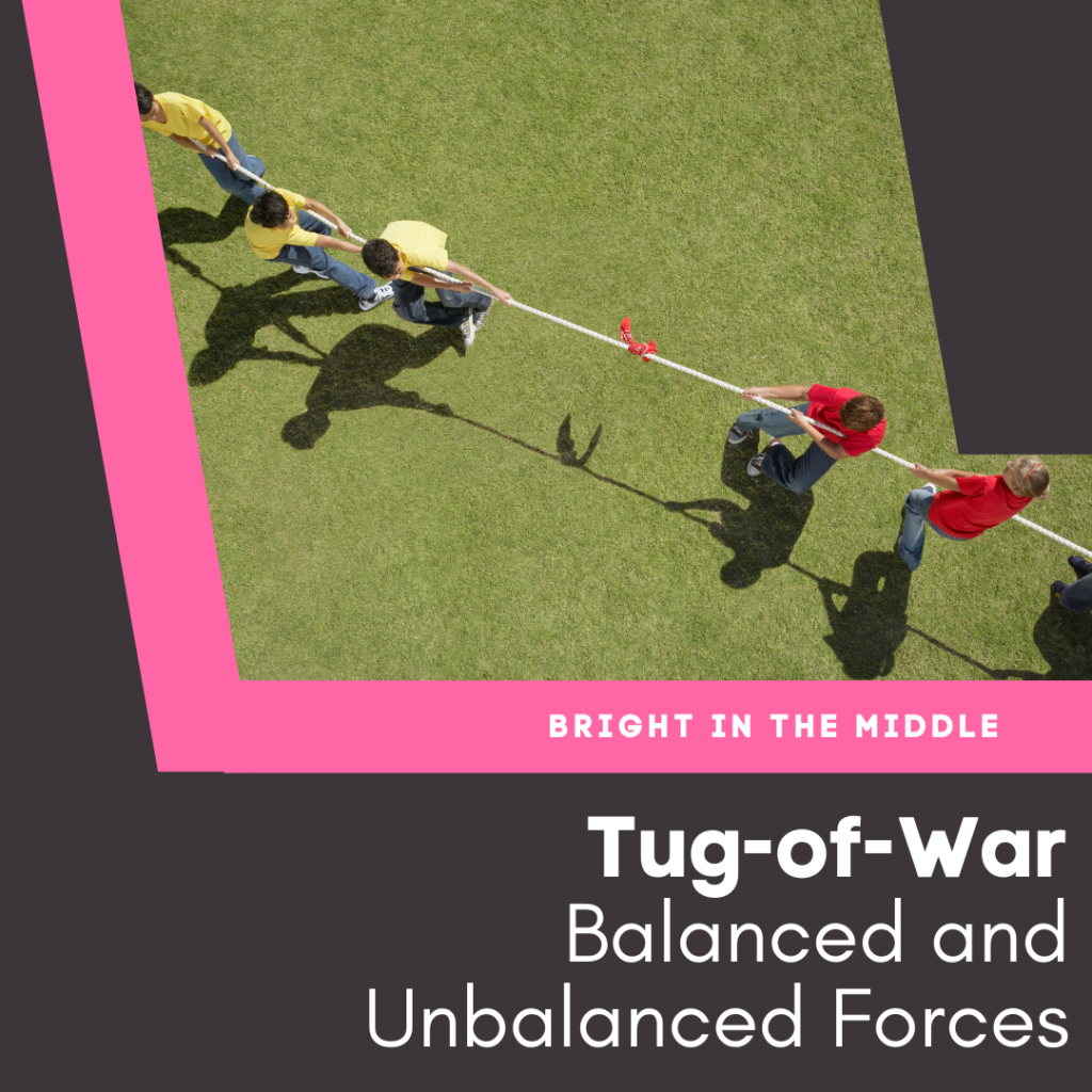 activity examples of for balanced and unbalanced forces - tug-of-war