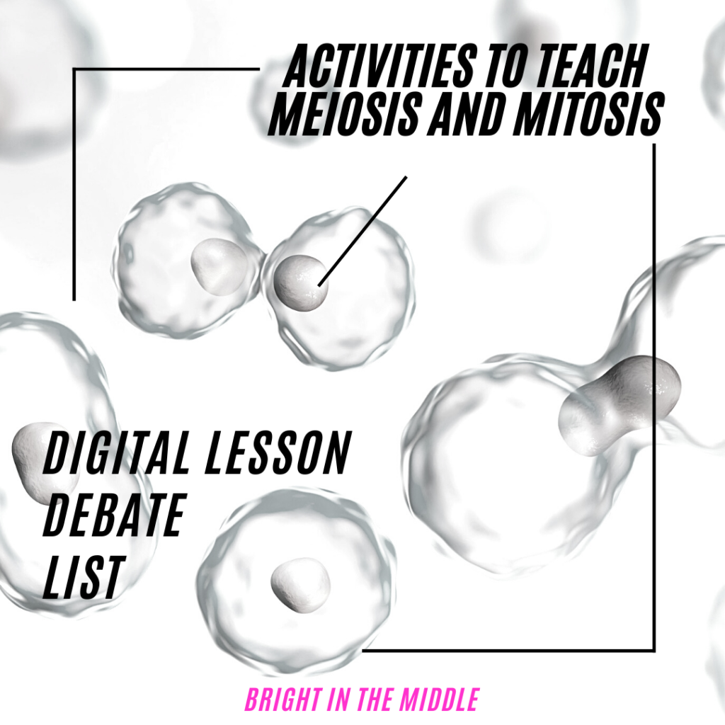 activities to help determine the difference between meiosis and mitosis