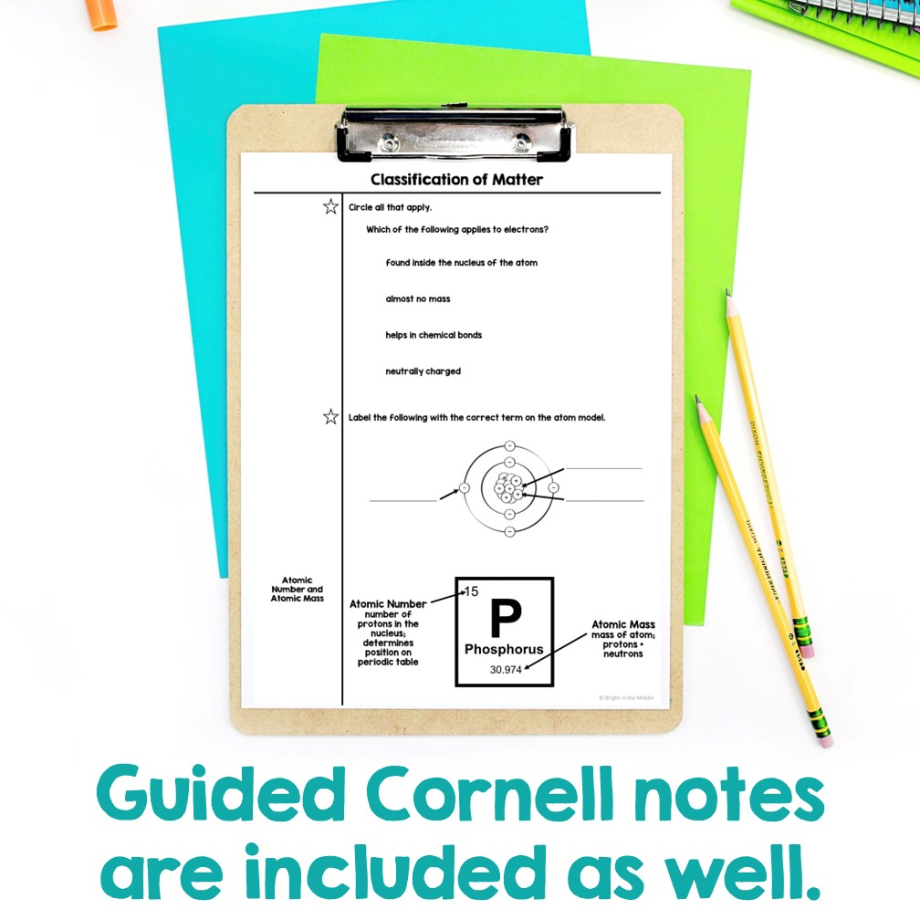 classification of matter notes