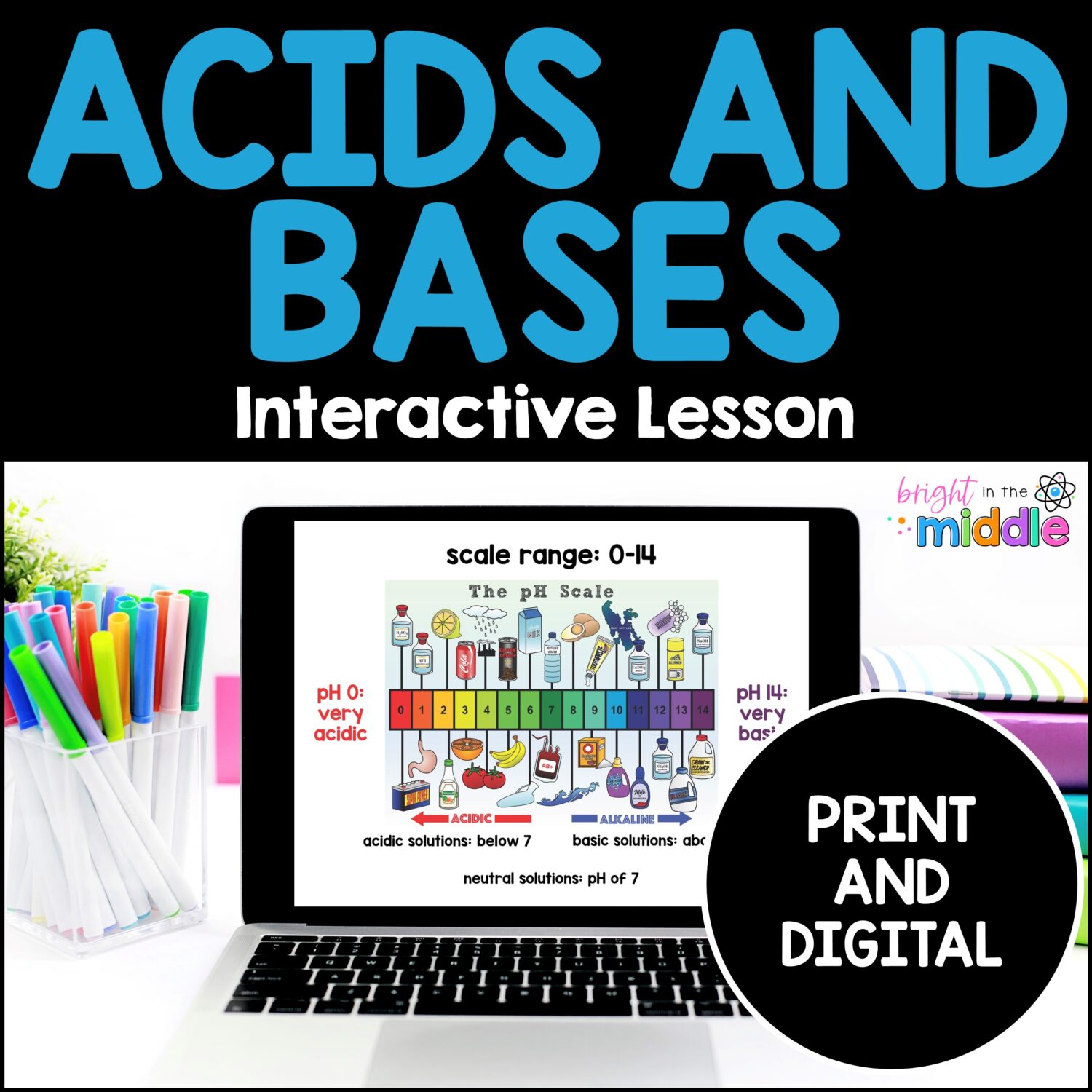Acids and Bases Lesson - Bright in the Middle