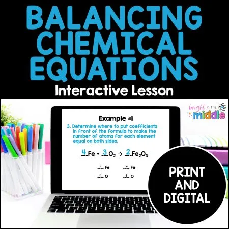 balancing chemical equations lesson 1