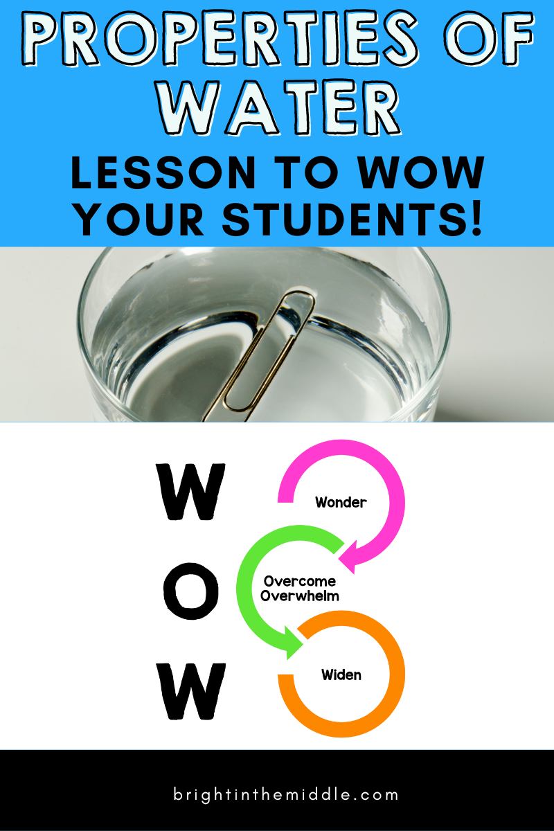 wow factor properties of water lesson plan blog
