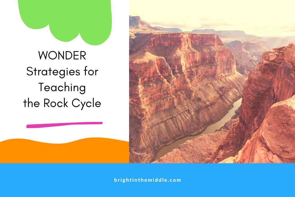 wonder strategies for rock cycle lesson plan - picture of grand canyon