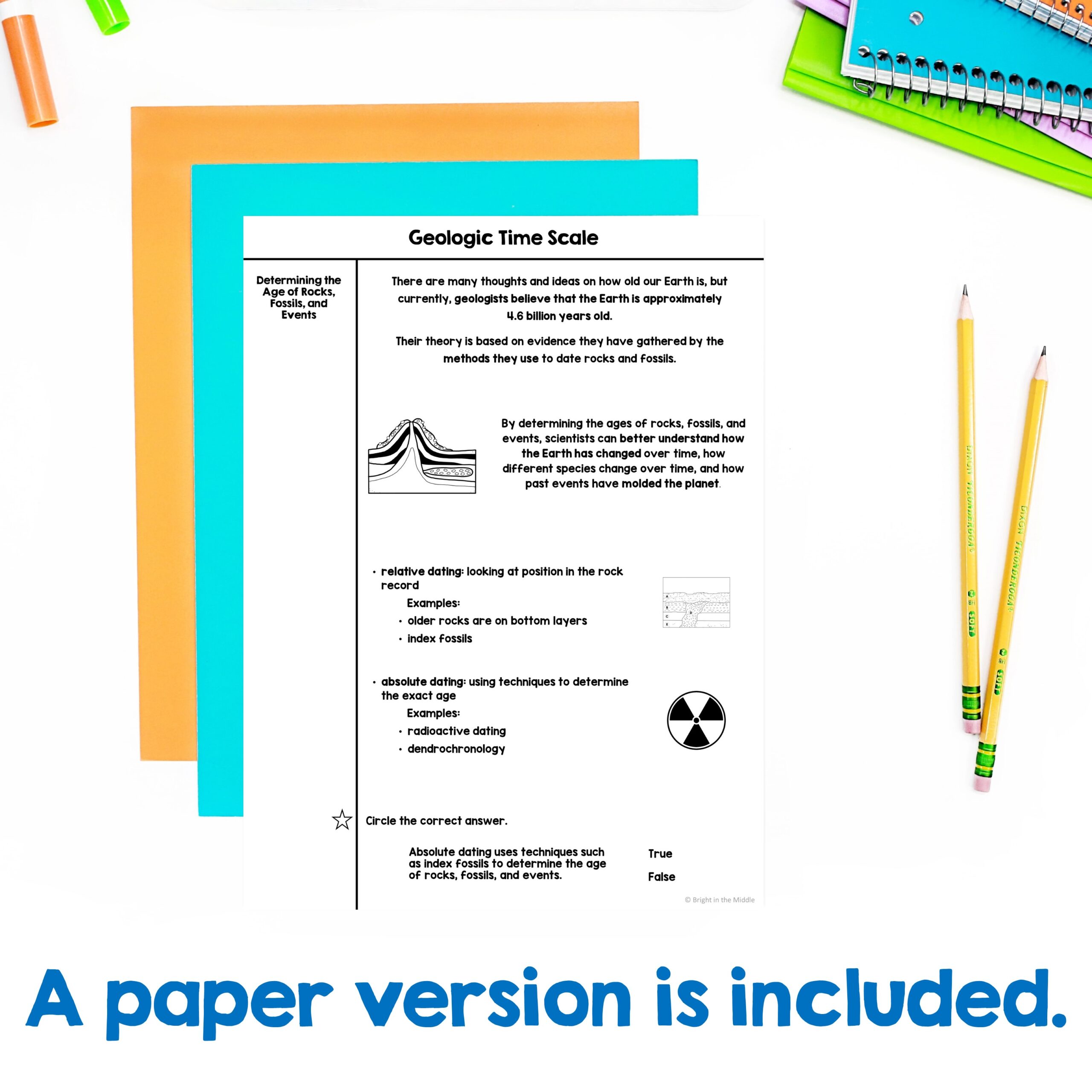 Geologic Time Scale Lesson Bright In The Middle