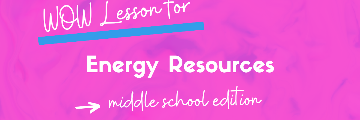 energy resources lesson