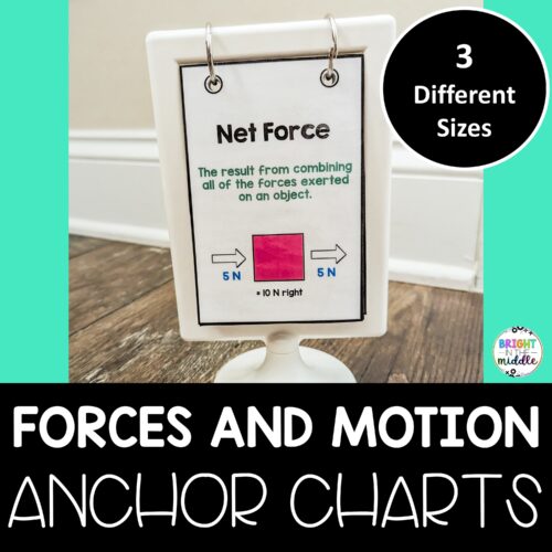 forces and motion anchor charts