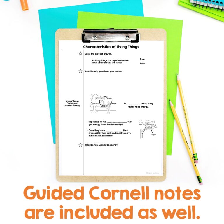 Characteristics of Living Things Lesson - Interactive - Bright in the ...