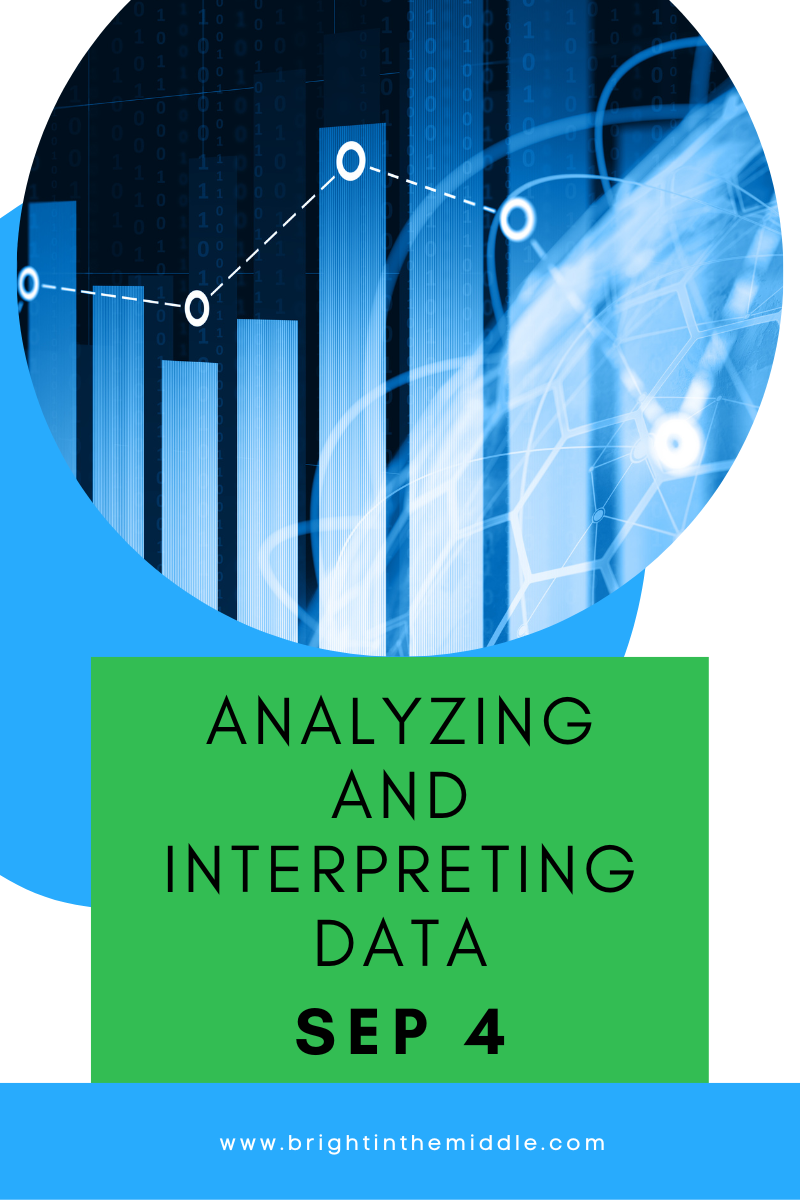 analyzing and interpreting scientific data in middle school - picture of bar graph with line graph