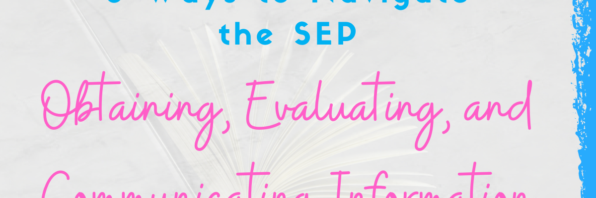 Obtaining Evaluating Communicating Information