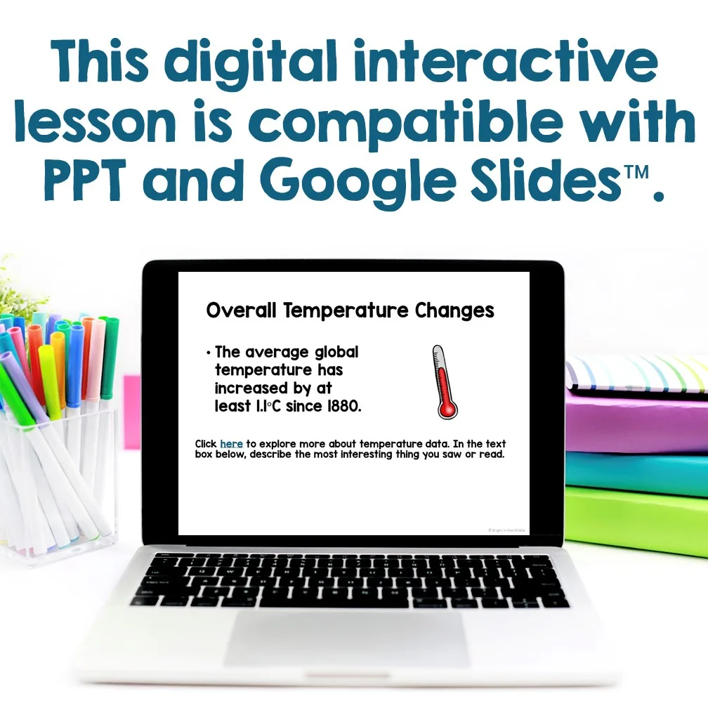 interactive lesson for climate change - overall temperature changes
