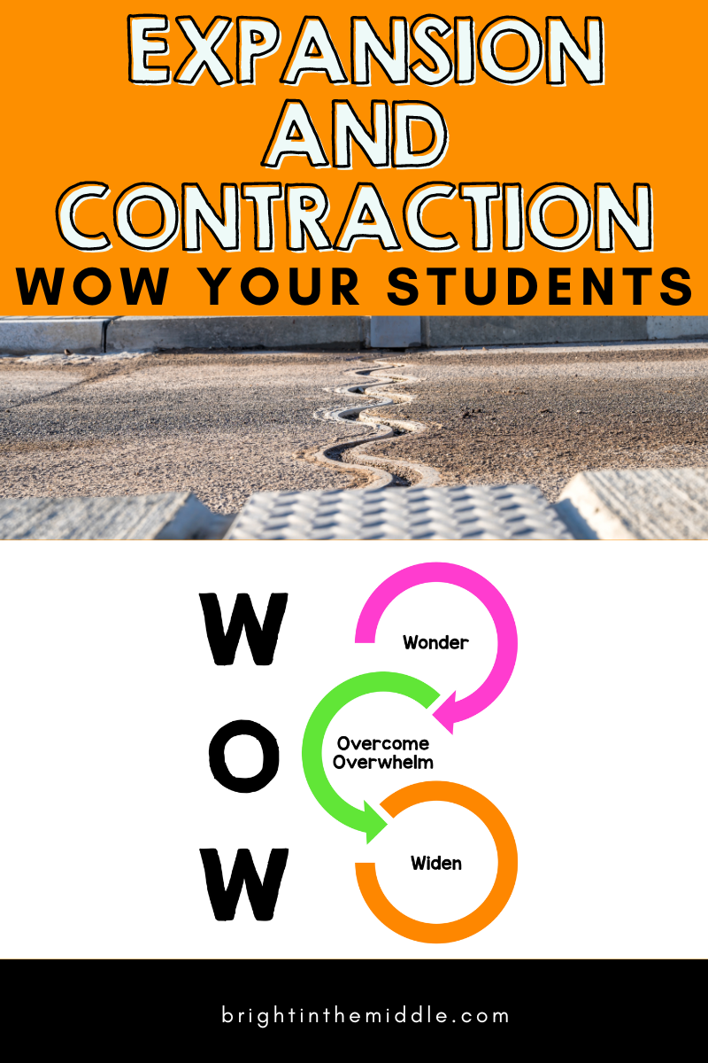 thermal contraction and expansion lesson ideas - picture of bridge suspension