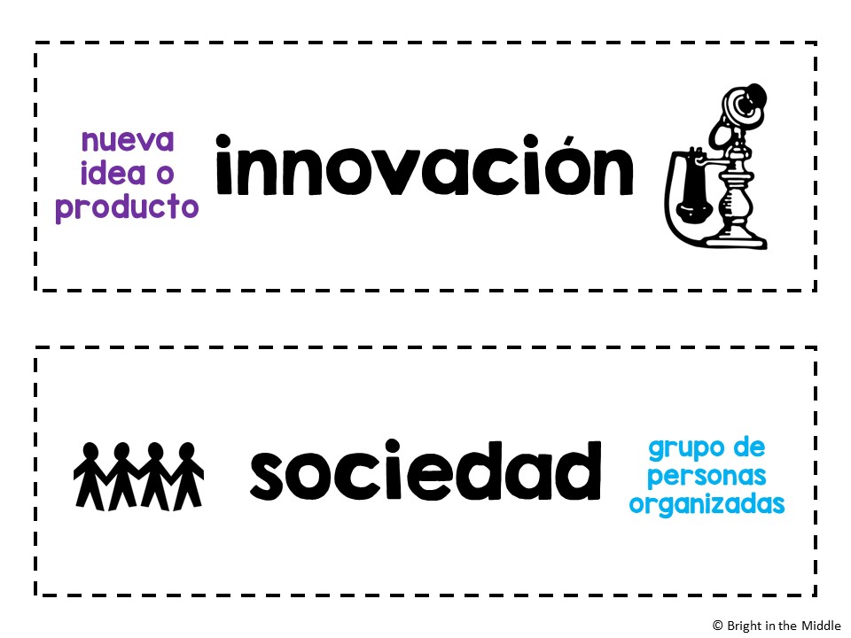 7th Grade Social Studies Word Wall in Spanish - Image 2