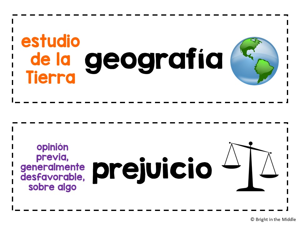 8th Grade Social Studies Word Wall in Spanish - 96 Words - Image 4