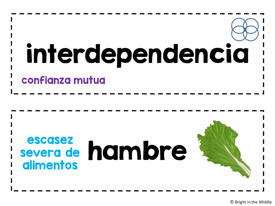 7th Grade Social Studies Word Wall in Spanish - Image 3