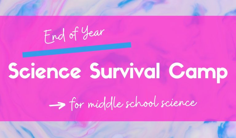 5 Days of Survival Science Camp Activities for the End of the School Year!
