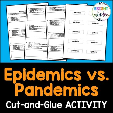 pandemics and epidemics middle school activity